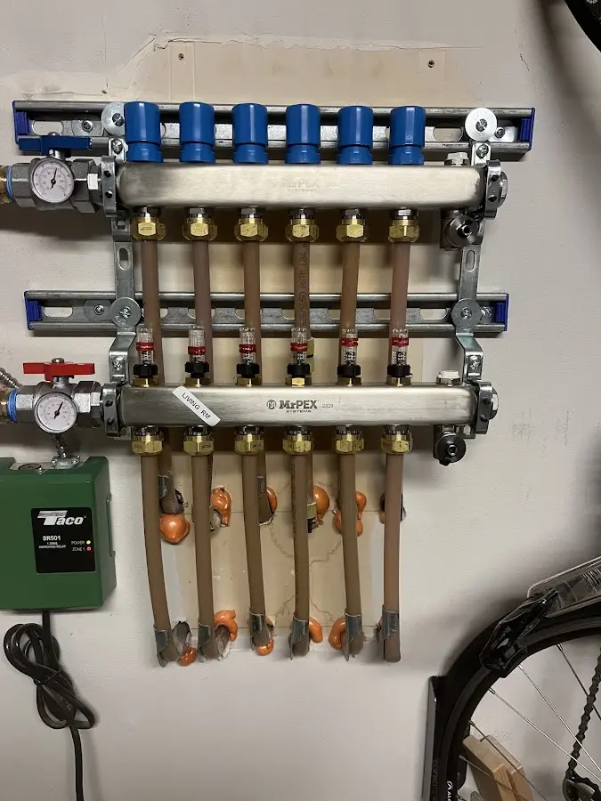 Plumber performing Gas Leak Detection at a residential property in Claiborne